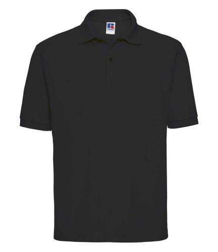 Russell Pique Polo Shirt - Black - 3XL